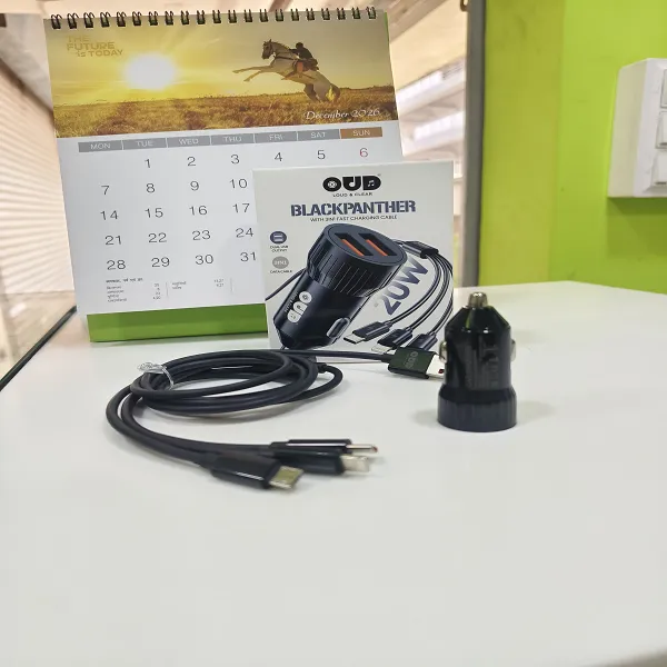OUD BLACKPANTHER 3IN1  20W CAR CHARGER