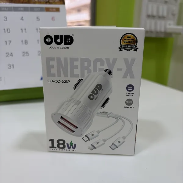 OUD ENERGY-X 3 IN1 CAR CHARGER