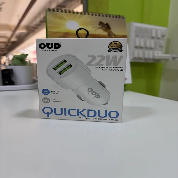 OUD QUICKDUO 22W TYPE C CAR CHARGER