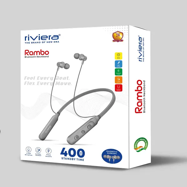 RIVIERA RAMBO SERIES WIRELESS BLUETOOTH NECKBAND