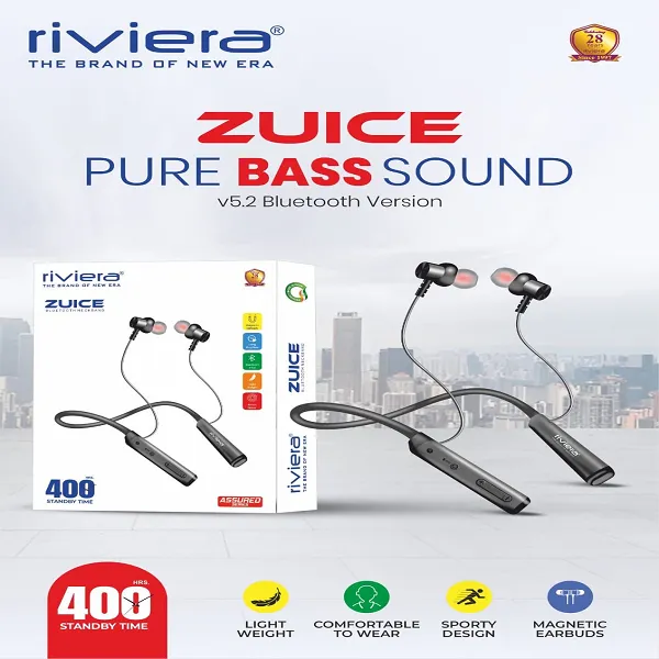 RIVIERA ZUICE WIRELESS BLUETOOTH NECKBAND