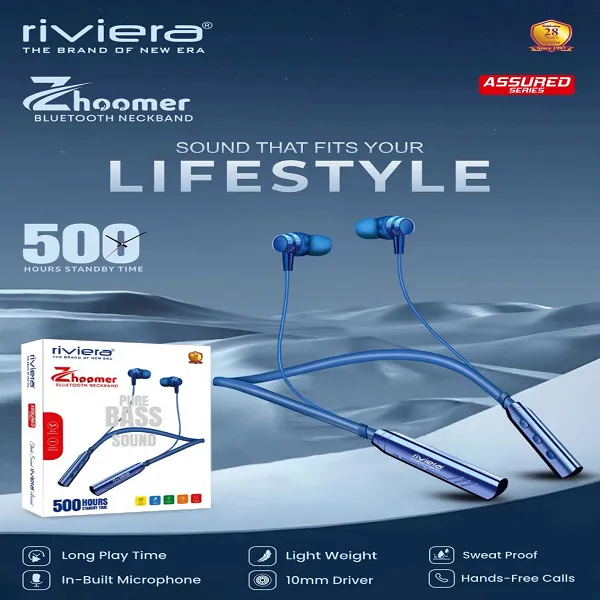 RIVIERA ZHOOMER SERIES WIRELESS BLUETOOTH NECKBAND