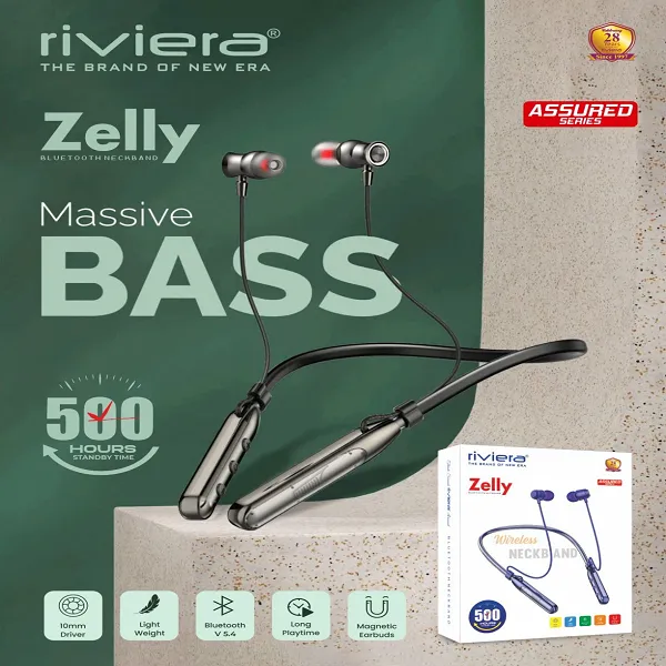 RIVIERA ZELLY SERIES WIRELESS BLUETOOTH NECKBAND