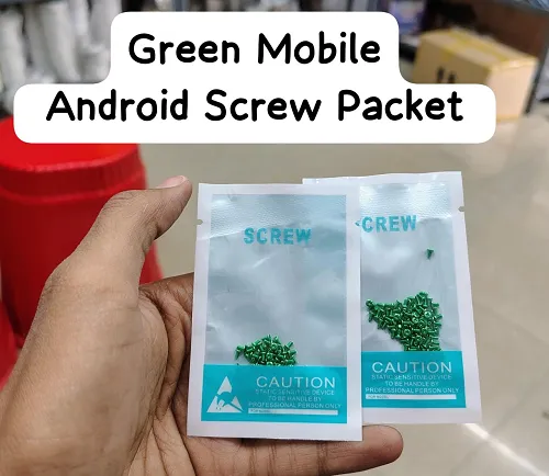 ANDROID MOBILE GREEN SCREW