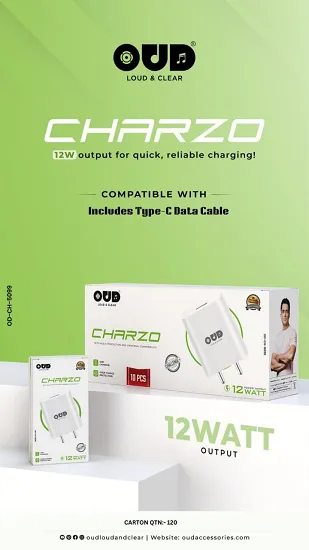 OUD CHARZO 12W TYPE C SUPER FAST CHARGER