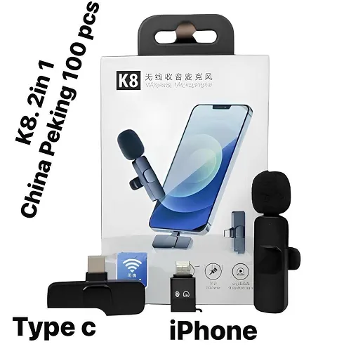 K8 SINGLE WIRELESS VLOGGING MICROPHONE