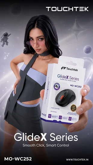 NEW TOUCHTEK GLIDE - X SERIES MO - WC 252 WIRELESS & BLUETOOTH & CHARGING MOUSE