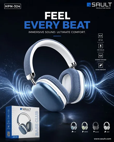 NEW SAULT HPN - 324 PREMIUM QUALITY HEADPHONE