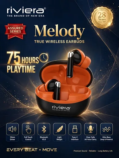 NEW RIVIERA MELODY TRUE WIRELESS  BUDS PREMIUM QUALITY
